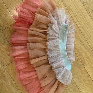 Truly Me Peach layered tutu skirt - size 5